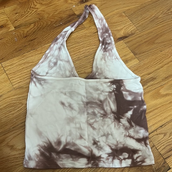 Brandy Melville tie dyed halter crop top. - Picture 2 of 2